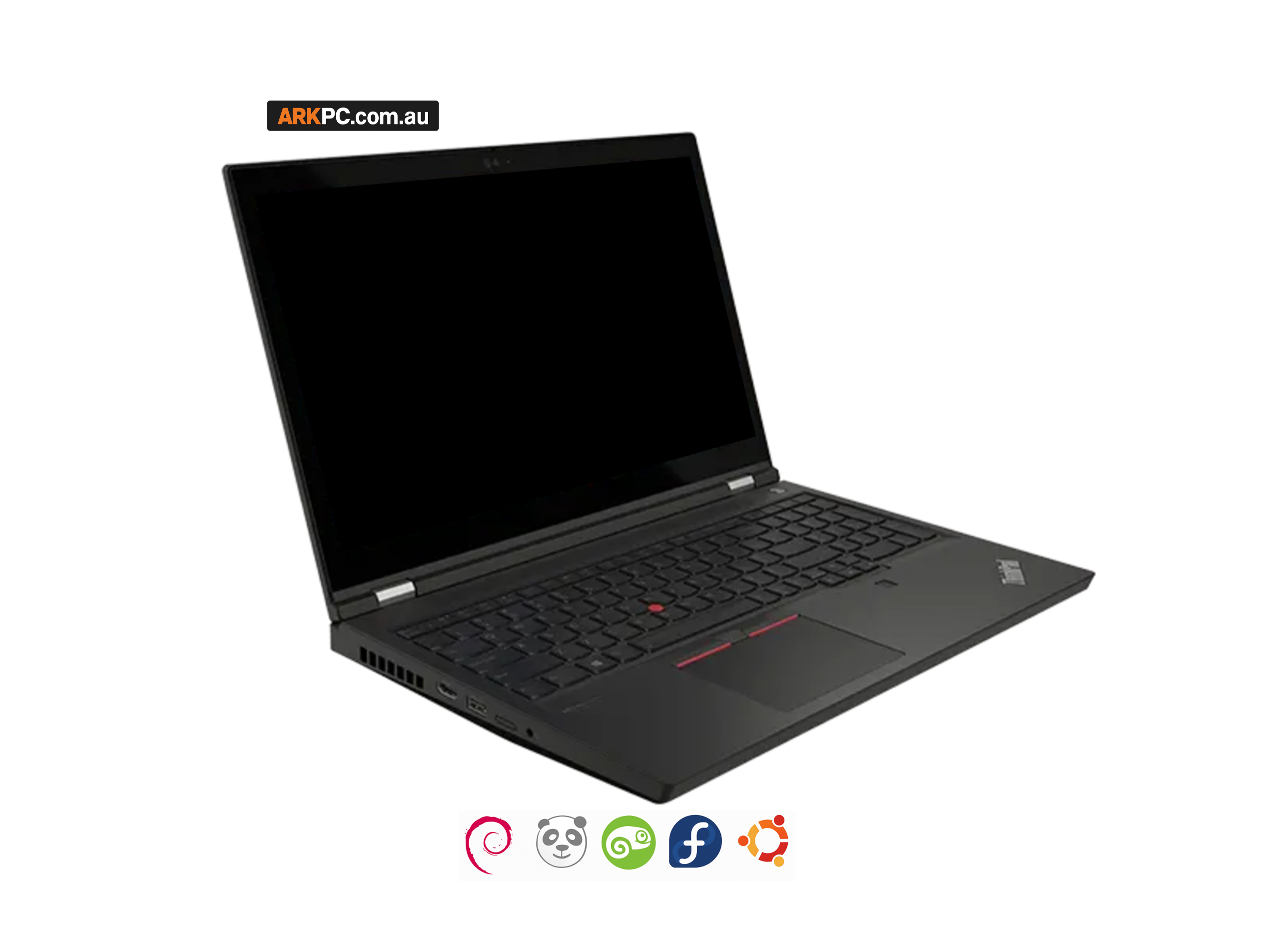 Refurbished Linux Laptop Intel i7 Workstation NVIDIA 40GB 1TB NVMe Left
