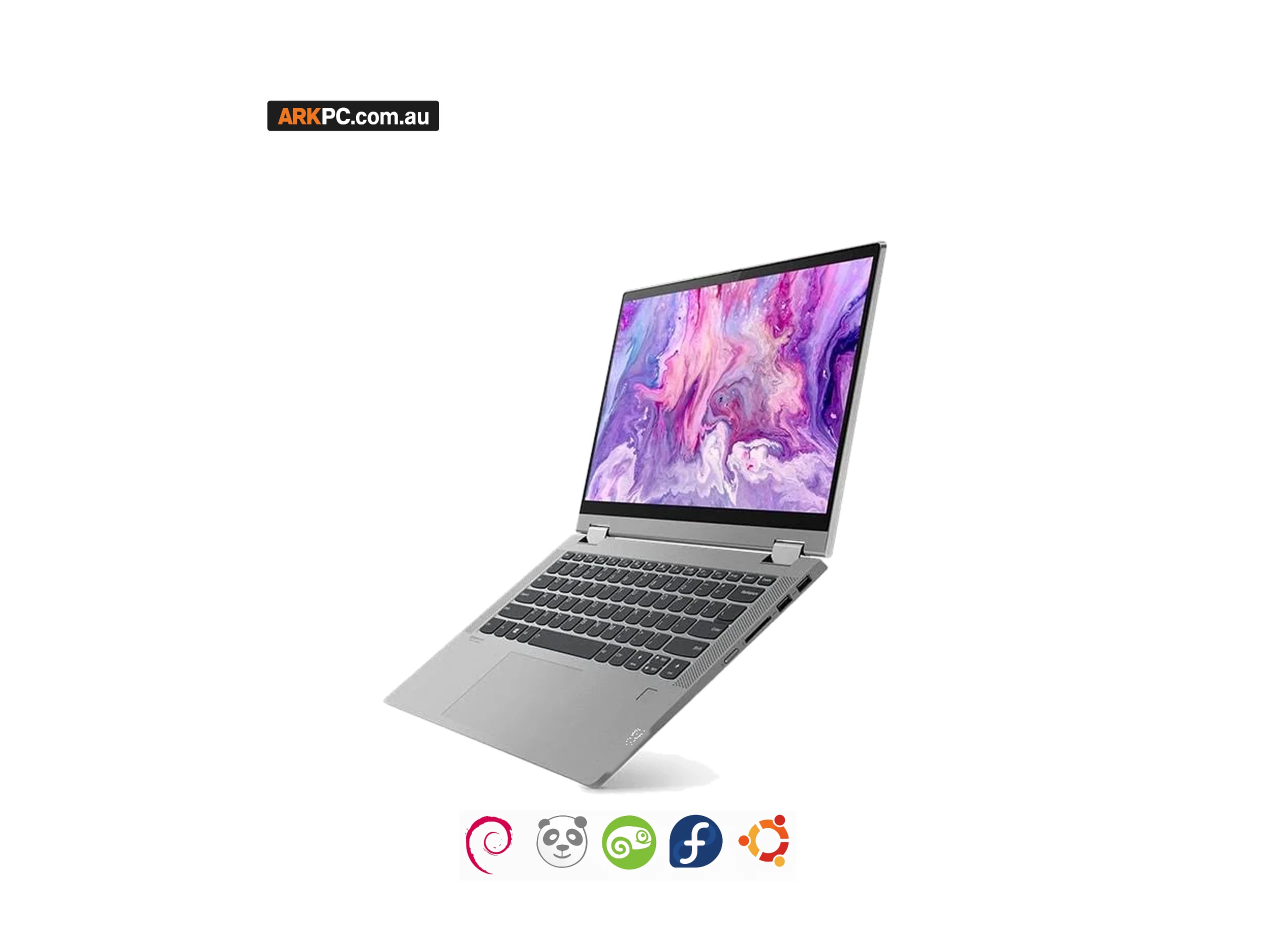 Refurbished Linux Laptop AMD Ryzen 7 14-inch 16GB 256GB NVMe right side view